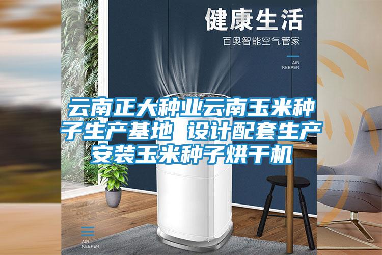 云南正大種業(yè)云南玉米種子生產基地 設計配套生產安裝玉米種子烘干機