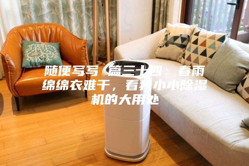 隨便寫寫 篇三十四：春雨綿綿衣難干，看我小小除濕機的大用處