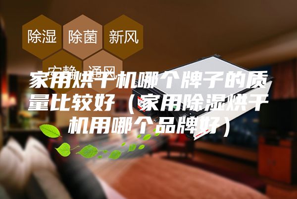 家用烘干機哪個牌子的質(zhì)量比較好（家用除濕烘干機用哪個品牌好）
