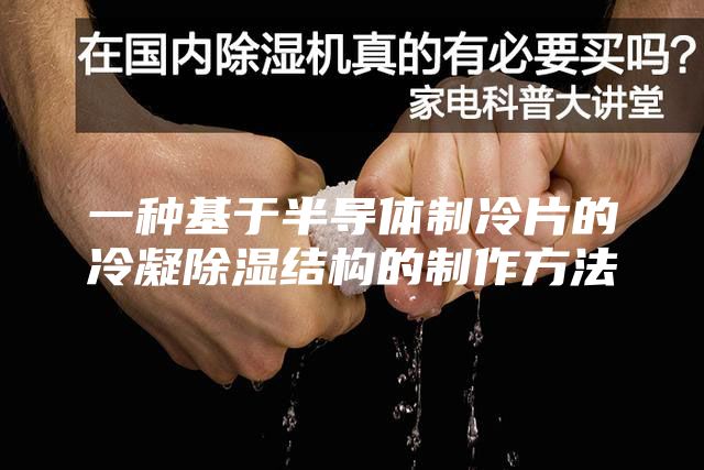 一種基于半導體制冷片的冷凝除濕結構的制作方法