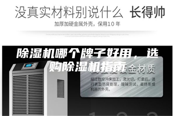 除濕機哪個牌子好用，選購除濕機指南