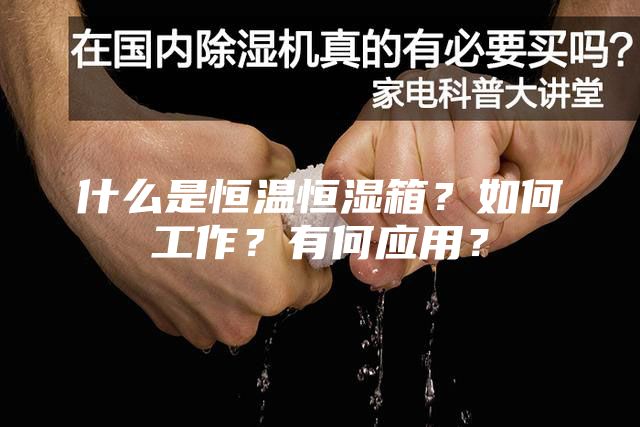 什么是恒溫恒濕箱？如何工作？有何應(yīng)用？